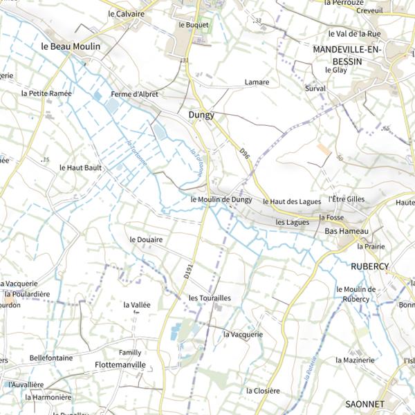 Plan cartographique de La Tortonne