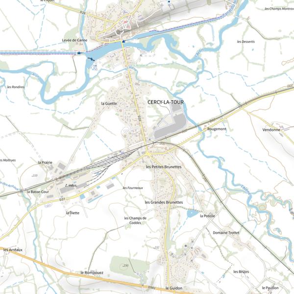Plan cartographique de La Tour Informatique