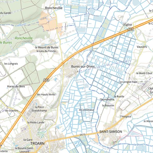 Plan cartographique de La Tranchée