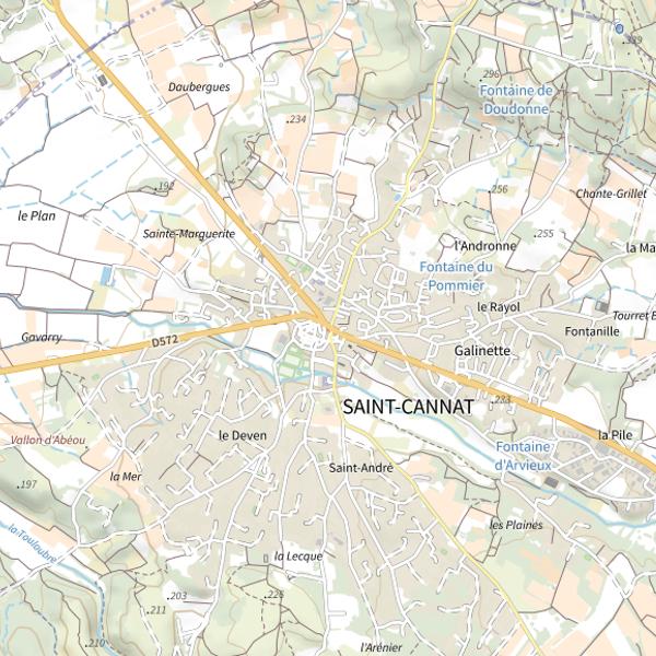 Plan cartographique de La Truite du Bailli