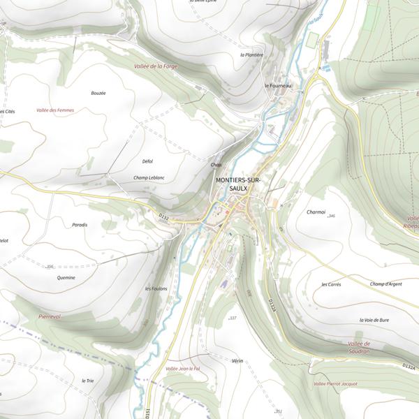 Plan cartographique de La Truite Monastérienne