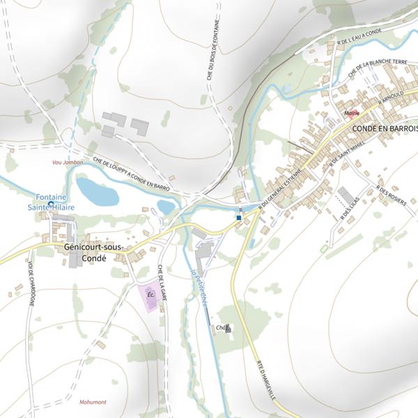 Plan cartographique de La Truite Saumonée