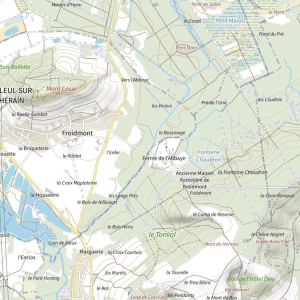 Plan cartographique de La Trye