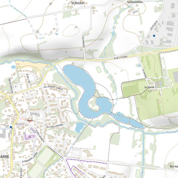 Plan cartographique de La Vayrie