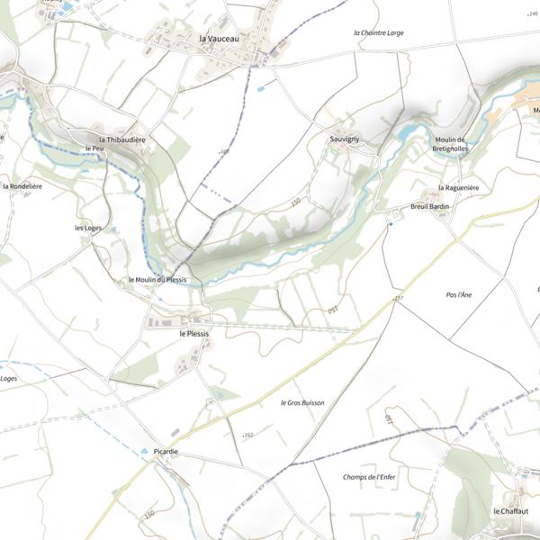 Plan cartographique de La Vendelogne