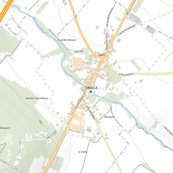 Plan cartographique de La Venelle