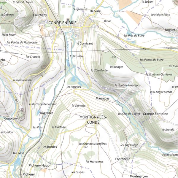 Plan cartographique de La Verdonnelle