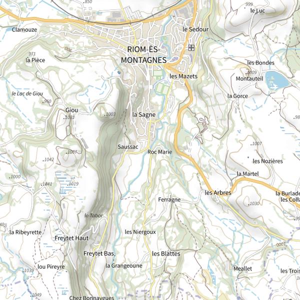 Plan cartographique de La Véronne
