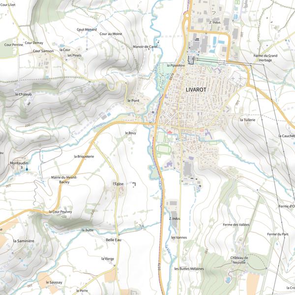 Plan cartographique de La Vie