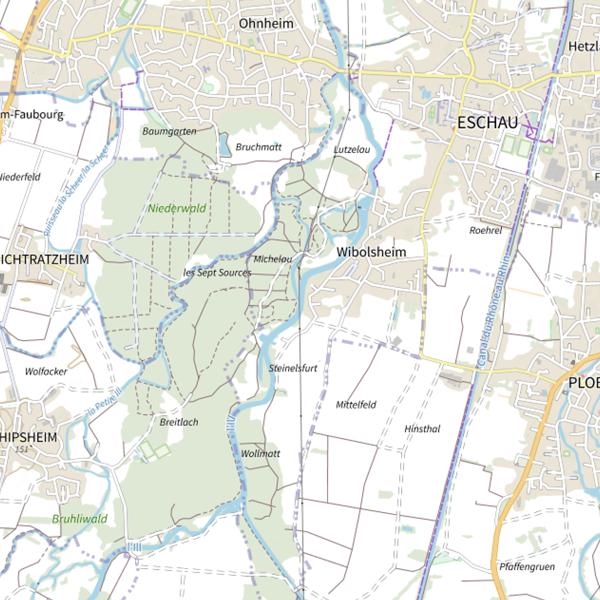 Plan cartographique de La Vieille Ill