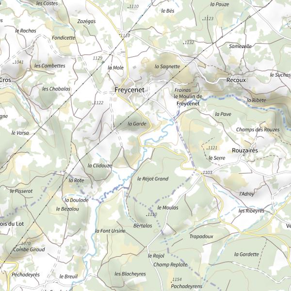 Plan cartographique de La Virlange