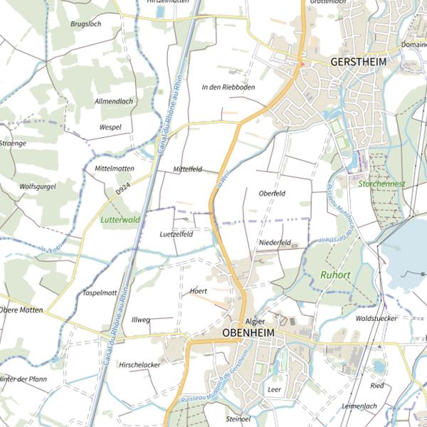 Plan cartographique de La Weil