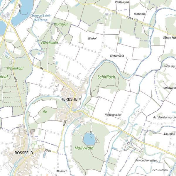 Plan cartographique de La Zembs