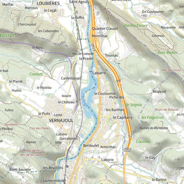 Plan cartographique de Labarre