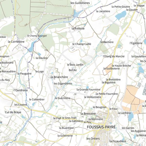 Plan cartographique de Lac Albert