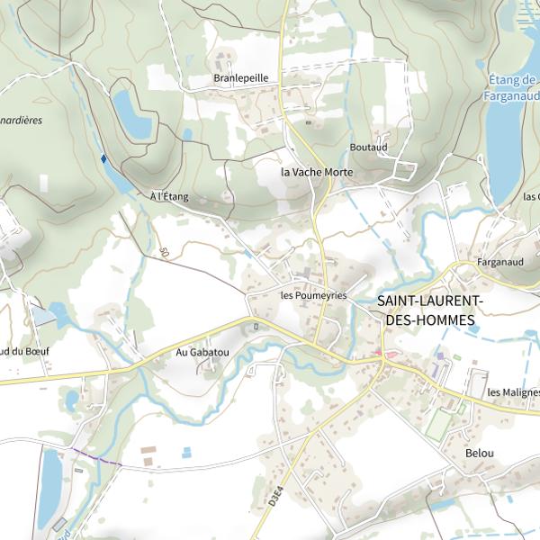 Plan cartographique de Lac Beaumont