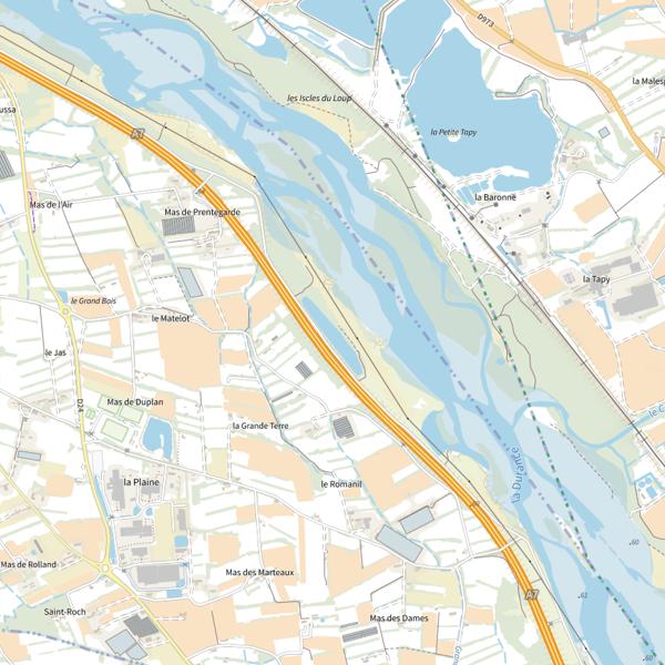 Plan cartographique de Lac Bleu (Bouches-du-Rhône)