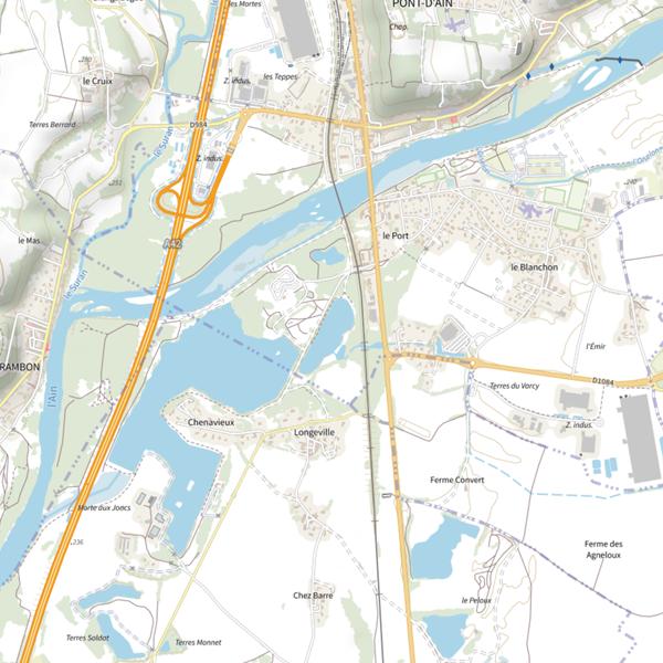 Plan cartographique de Lac Concours
