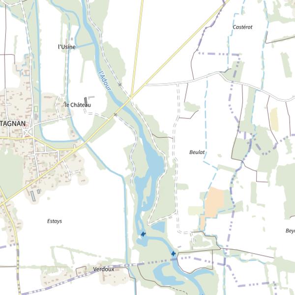 Plan cartographique de Lac d'Artagnan