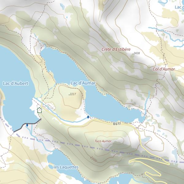 Plan cartographique de Lac d'Aumar (Vielle-Aure)