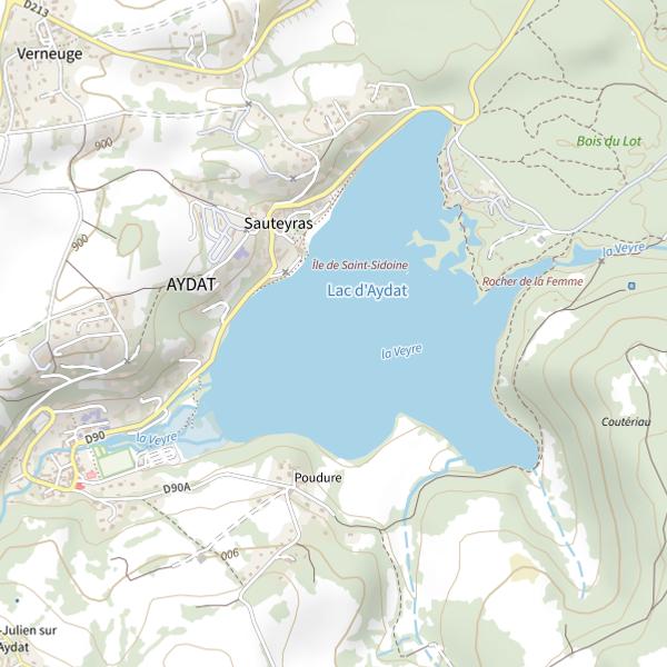 Plan cartographique de Lac d'Aydat