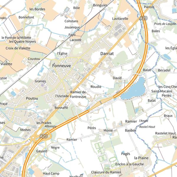 Plan cartographique de Lac de Balat David
