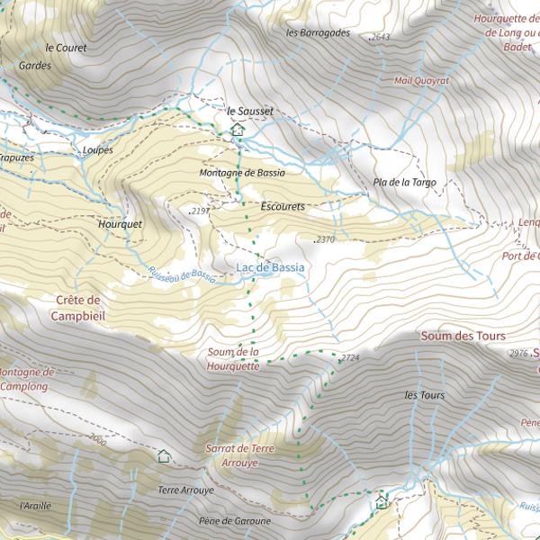 Plan cartographique de Lac de Bassia