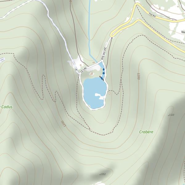 Plan cartographique de Lac de Bethmale
