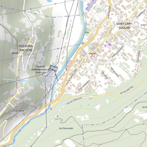 Plan cartographique de Lac de Cap de Long