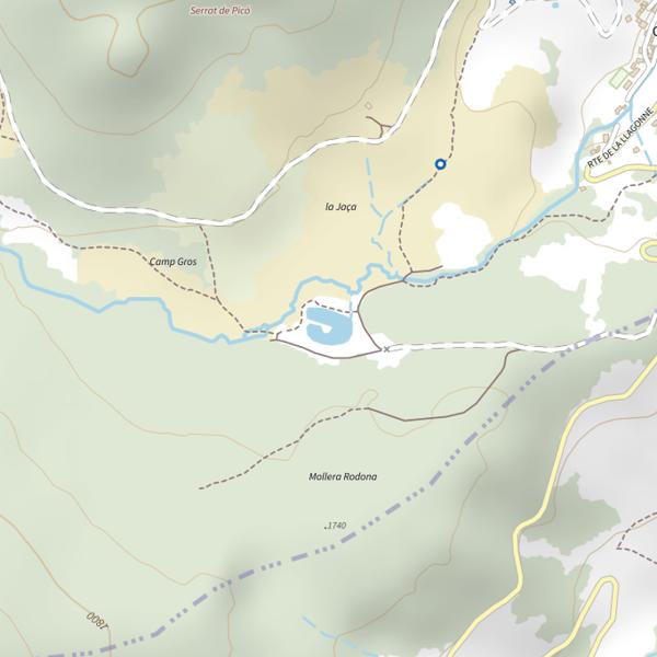 Plan cartographique de Lac de Caudiès