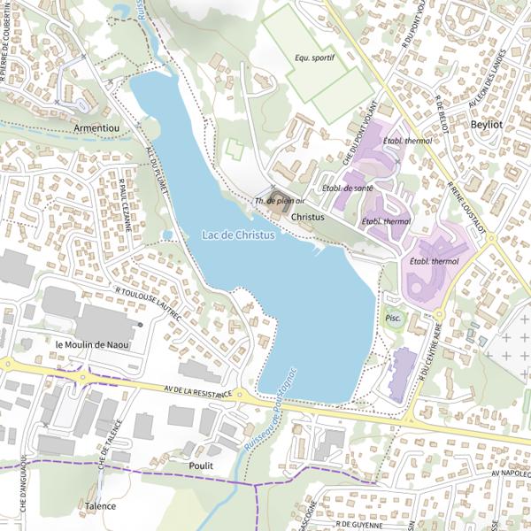 Plan cartographique de Lac de Christus