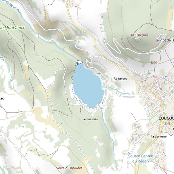Plan cartographique de Lac de Coucouron