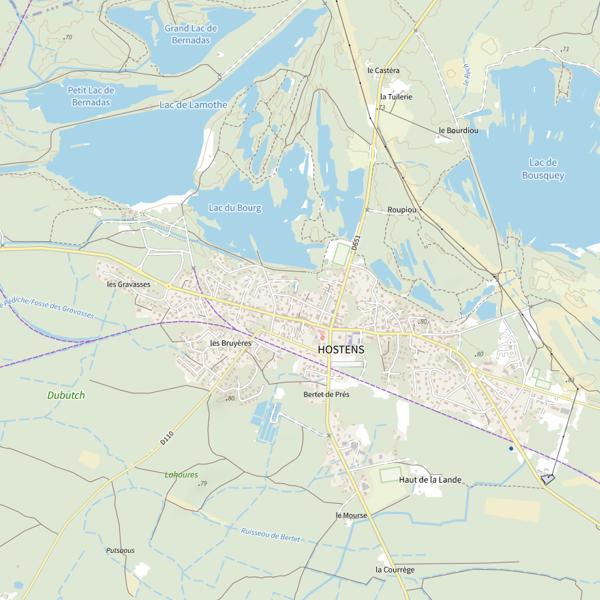 Plan cartographique de Lac de Curton