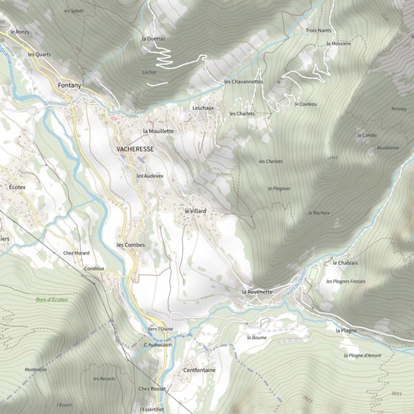 Plan cartographique de Lac de Darbon