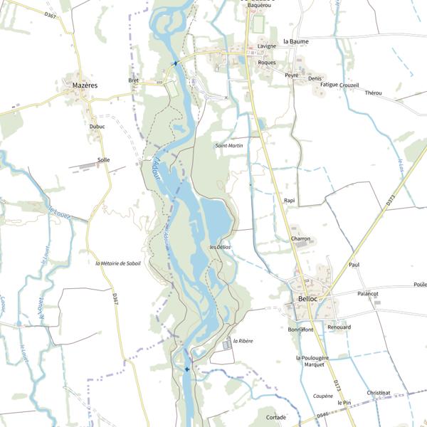 Plan cartographique de Lac de Delios