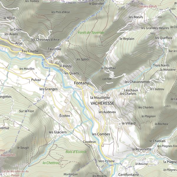 Plan cartographique de Lac de Fontaine