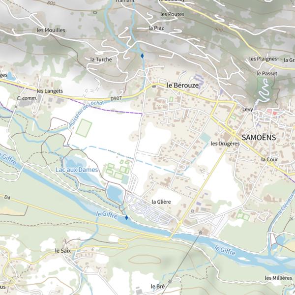 Plan cartographique de Lac de Gers