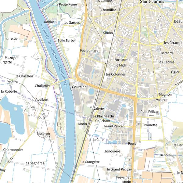 Plan cartographique de Lac de Gournier