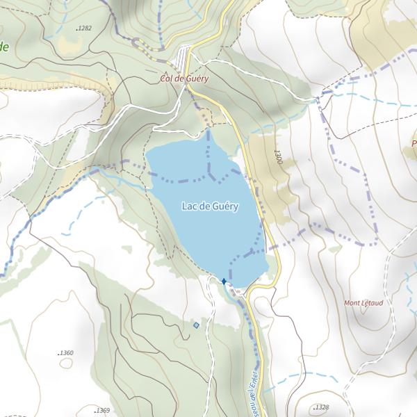 Plan cartographique de Lac de Guéry