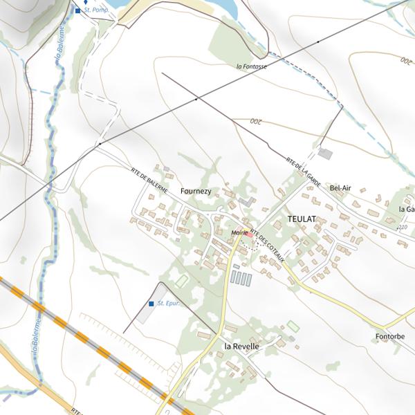 Plan cartographique de Lac de la Balerme