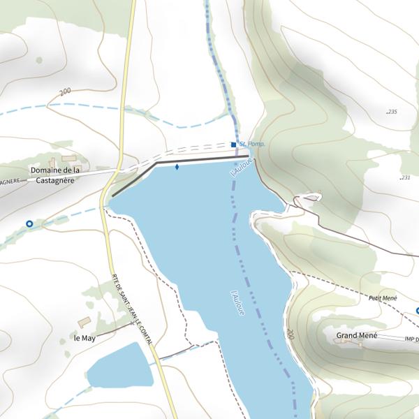 Plan cartographique de Lac de la Castagnère