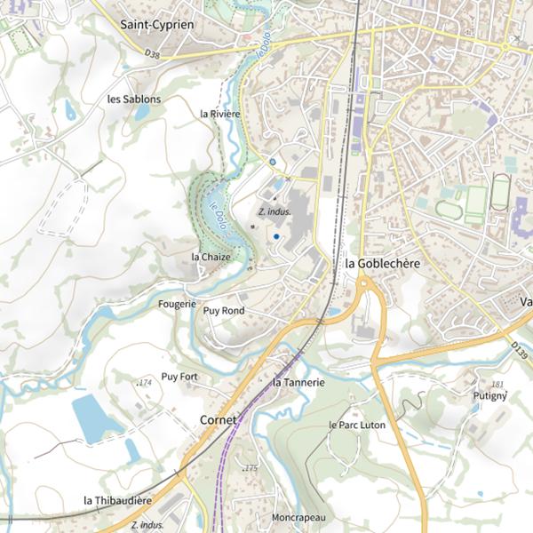 Plan cartographique de Lac de la Chaize