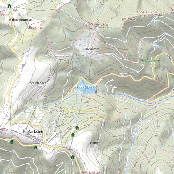 Plan cartographique de Lac de la Lauch