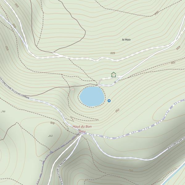 Plan cartographique de Lac de la Maix