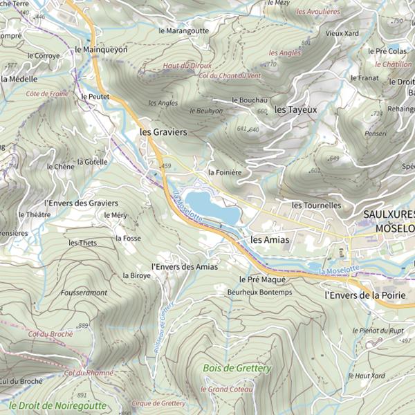 Plan cartographique de Lac de la Moselotte