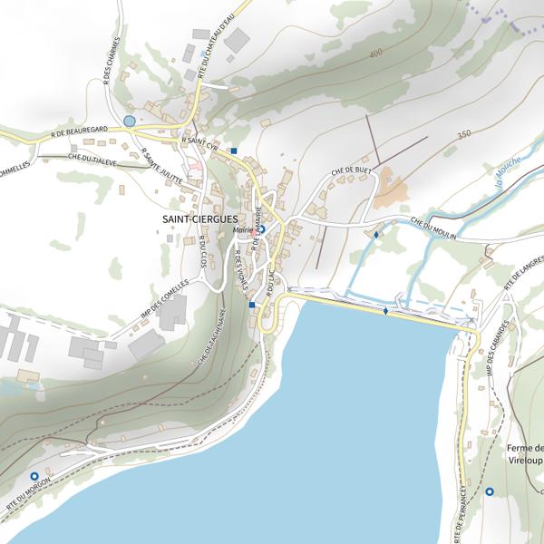 Plan cartographique de Lac de la Mouche
