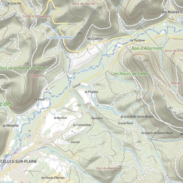 Plan cartographique de Lac de la Plaine