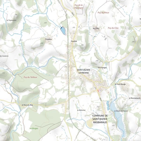 Plan cartographique de Lac de la Roche-Thalamie