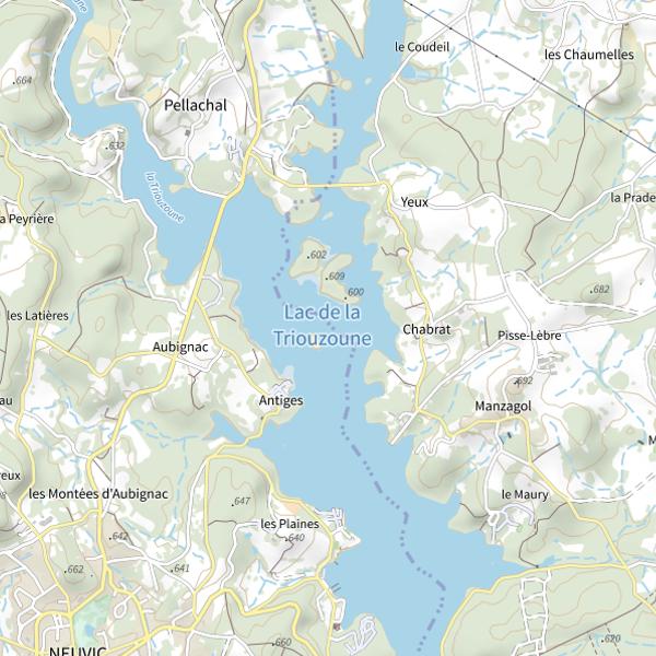 Plan cartographique de Lac de la Triouzoune