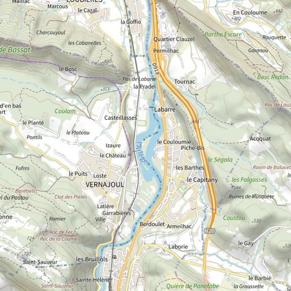 Plan cartographique de Lac de Labarre